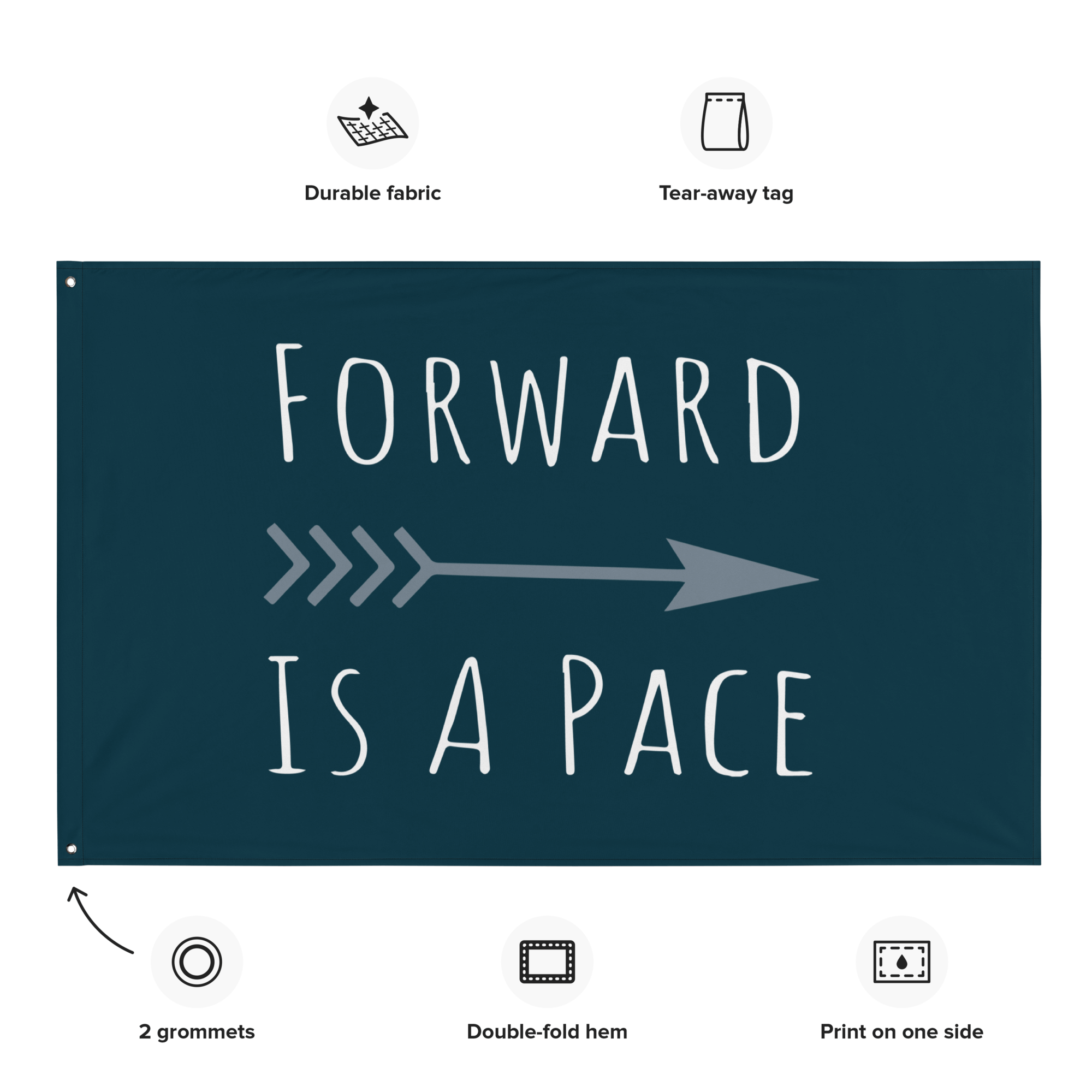 Forward is a pace Race Flag