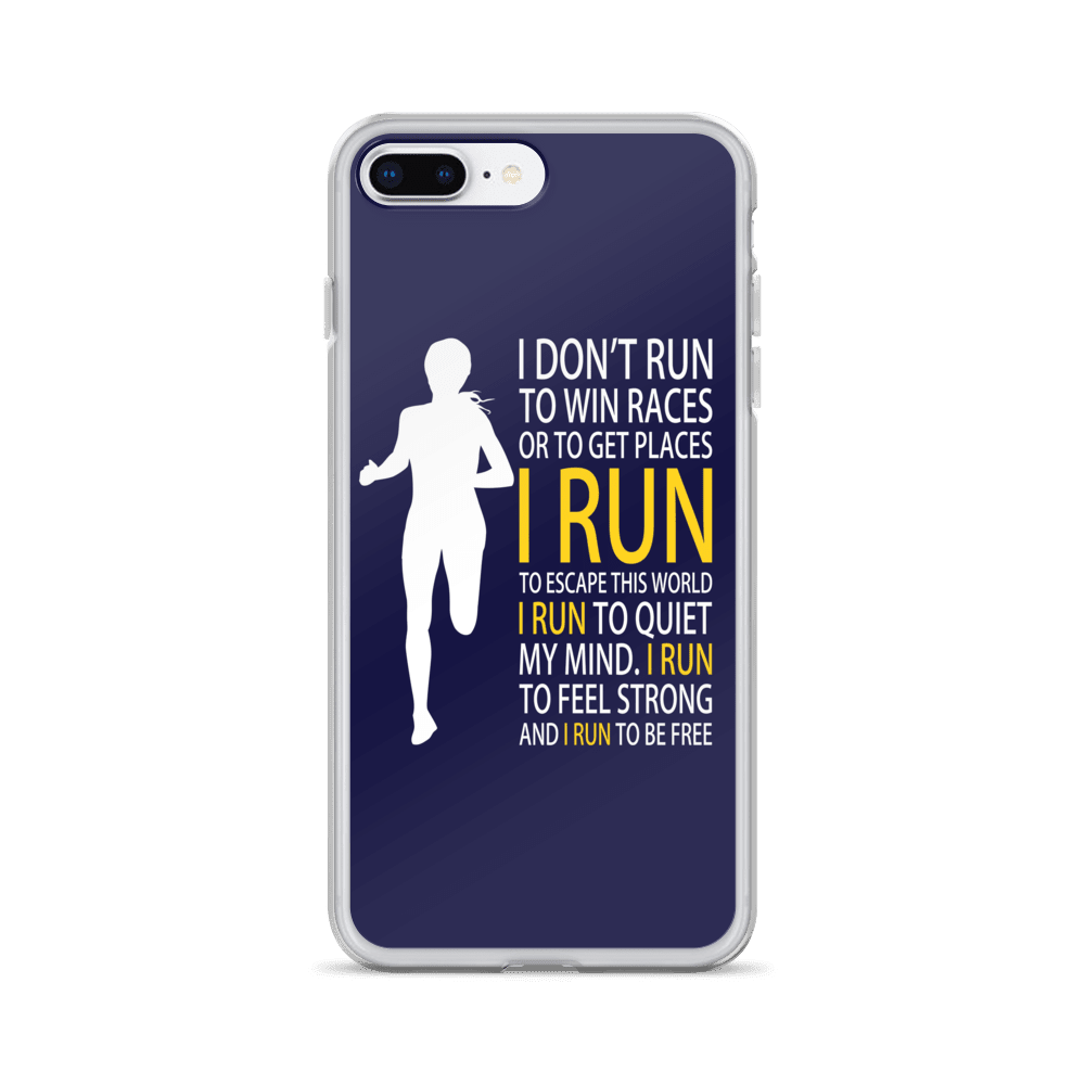Run Free Navy iPhone Case