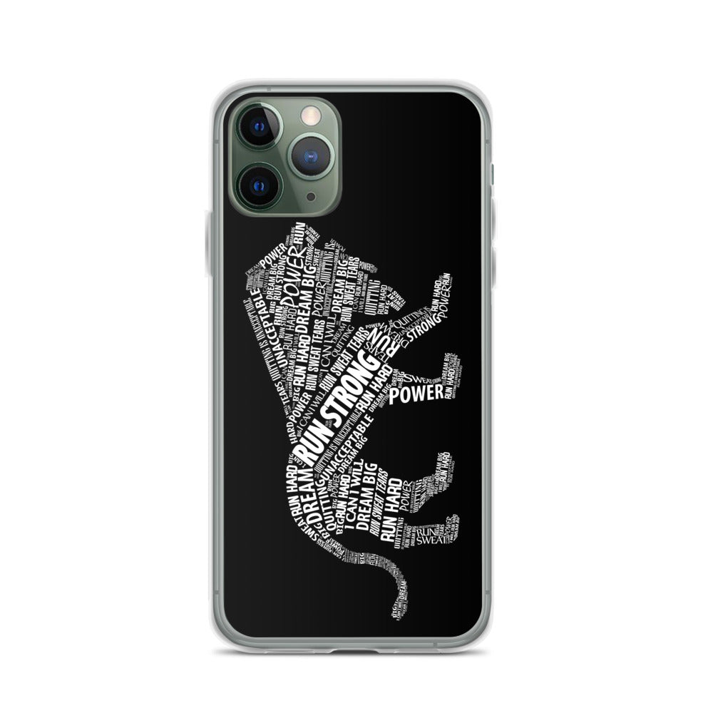 Run Strong Lion iPhone Case