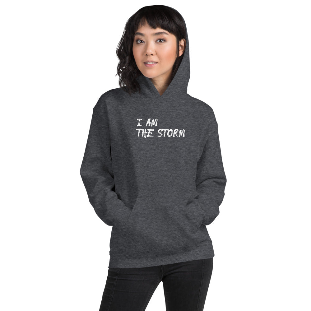 Outrun The Dark I Am The Storm Women s Hoodie Dark Heather M