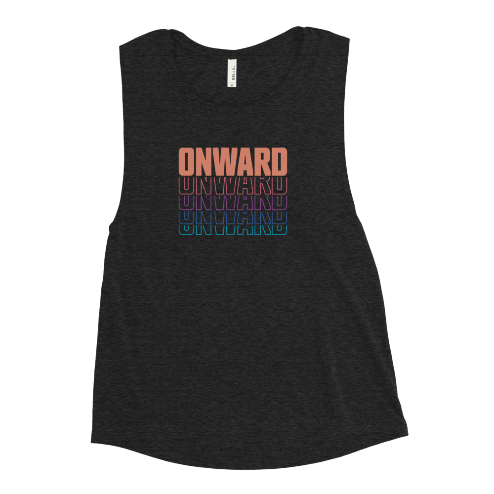 Onward Cascade Orange Ladies’ Muscle Tank